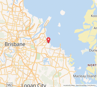 Map of Manly, Queensland