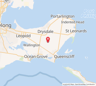 Map of Mannerim, VictoriaVictoria