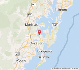 Map of Mannering Park, New South Wales