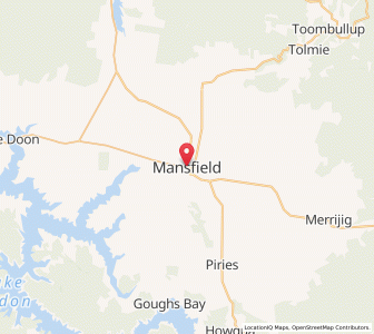 Map of Mansfield, VictoriaVictoria