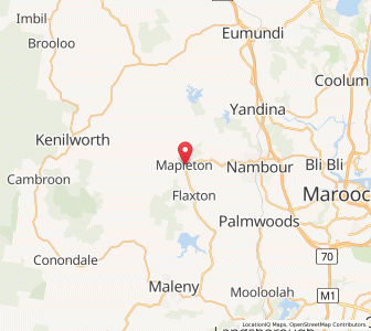 Map of Mapleton, Queensland