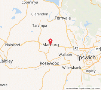 Map of Marburg, Queensland