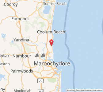 Map of Marcoola, Queensland