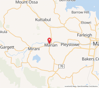 Map of Marian, Queensland