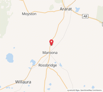 Map of Maroona, VictoriaVictoria