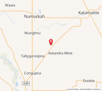 Map of Marungi, VictoriaVictoria