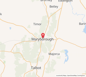 Map of Maryborough, VictoriaVictoria