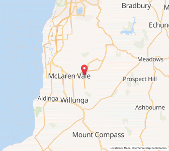 Map of McLaren Flat, South Australia