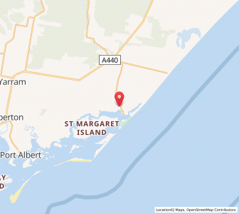 Map of McLaughlins Beach, VictoriaVictoria