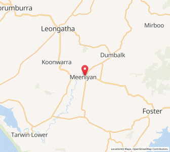 Map of Meeniyan, VictoriaVictoria