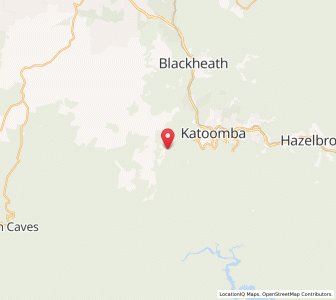 Map of Megalong, New South Wales