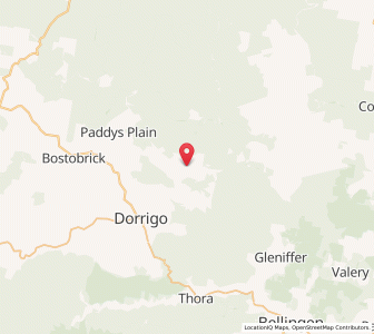 Map of Megan, New South Wales