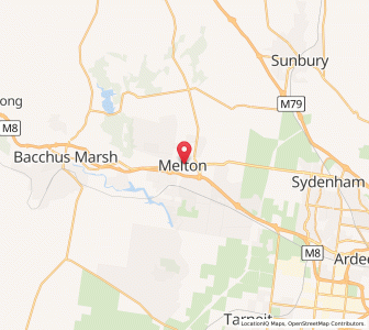 Map of Melton, VictoriaVictoria