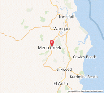 Map of Mena Creek, Queensland
