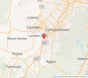 Map of Menangle Park, New South Wales