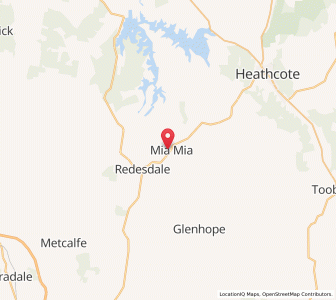 Map of Mia Mia, VictoriaVictoria