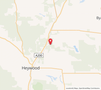 Map of Milltown, VictoriaVictoria