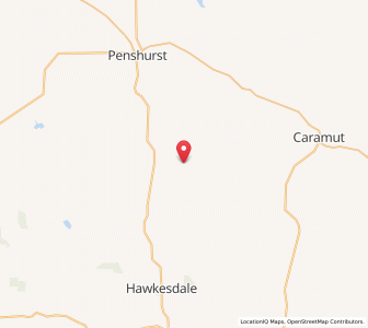 Map of Minhamite, VictoriaVictoria