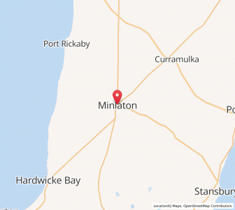 Map of Minlaton, South Australia