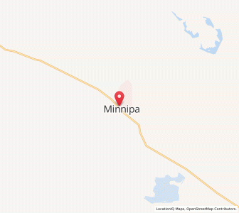 Map of Minnipa, South Australia