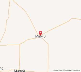 Map of Minyip, VictoriaVictoria