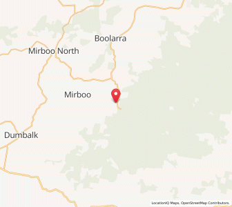 Map of Mirboo East, VictoriaVictoria