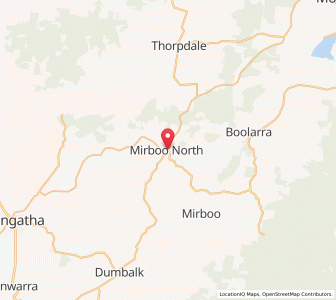 Map of Mirboo North, VictoriaVictoria