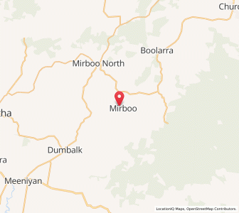 Map of Mirboo, VictoriaVictoria