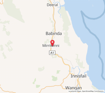 Map of Miriwinni, Queensland