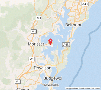 Map of Mirrabooka, New South Wales