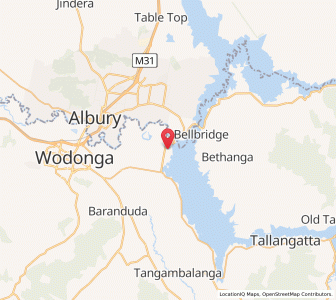 Map of Mitta Junction, VictoriaVictoria