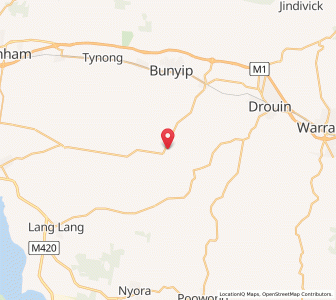 Map of Modella, VictoriaVictoria