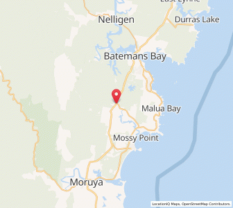 Map of Mogo, New South Wales