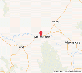 Map of Molesworth, VictoriaVictoria