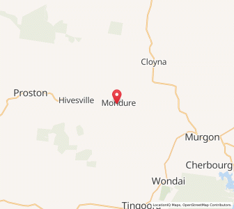 Map of Mondure, Queensland