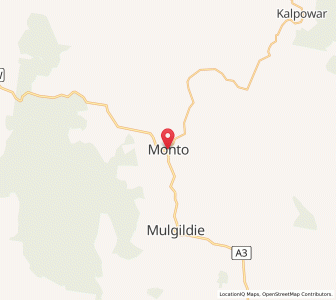 Map of Monto, Queensland