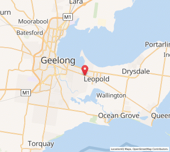 Map of Moolap, VictoriaVictoria