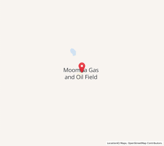 Map of Moomba, South Australia