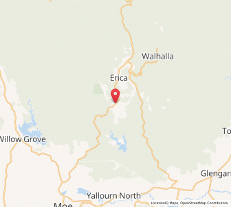 Map of Moondarra, VictoriaVictoria