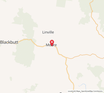 Map of Moore, Queensland