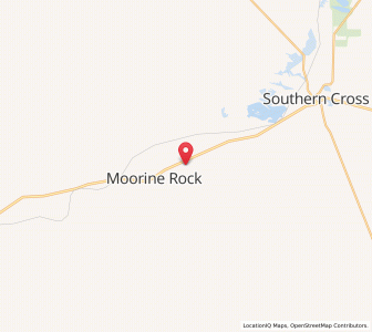Map of Moorine Rock, Western Australia