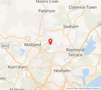 Map of Morpeth, New South Wales