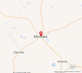 Map of Mortlake, VictoriaVictoria