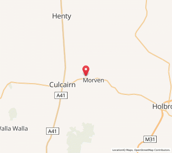 Map of Morven, New South Wales