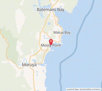 Map of Mossy Point, New South Wales