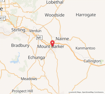 Map of Mount Barker, South Australia