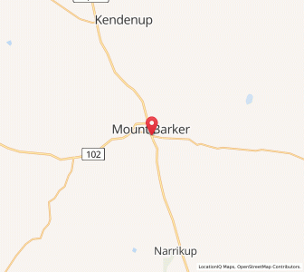 Map of Mount Barker, Western Australia