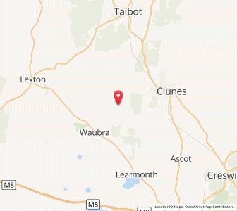 Map of Mount Beckworth, VictoriaVictoria