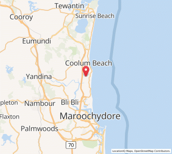 Map of Mount Coolum, Queensland