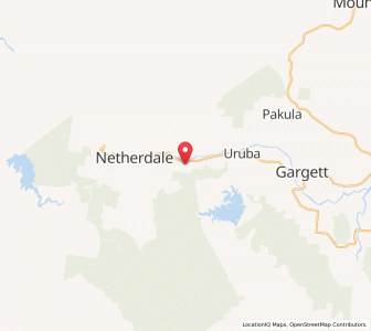 Map of Mount Dalrymple, Queensland